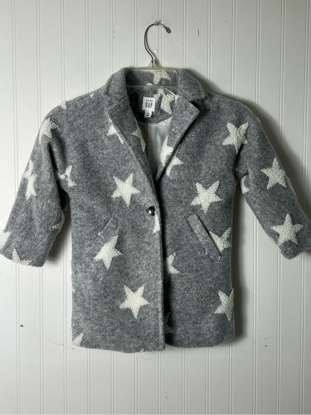 GAP Kids Toddler 4 Star Coat Textured Boucle